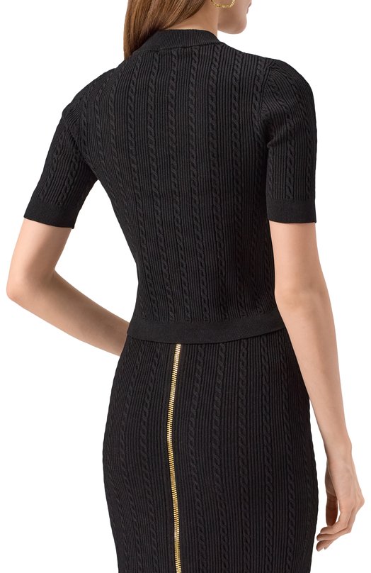 Кардиган из вискозы Balmain FF1KL230/KI50 Чёрный  FF1KL230/KI50 Фото 4