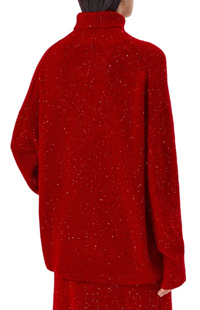 Свитер из кашемира и хлопка ADDICTED красного цвета по цене 65500 руб., арт. NY102-1, фото 4 Свитер из кашемира и хлопка ADDICTED, арт. NY102-1, фото 4