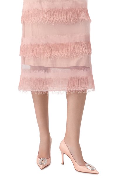 Текстильные туфли camelia 90 AMINA MUADDI, арт. CAMELIA PUMP 90/SATIN, фото 3