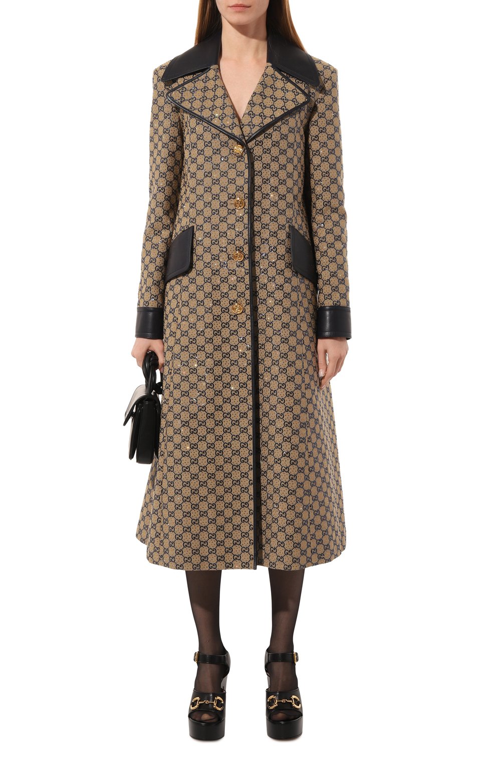 Пальто GUCCI бежевого цвета по цене 1411200 руб., арт. 669855 Z8ASE, фото 2 Пальто GUCCI, арт. 669855 Z8ASE, фото 2