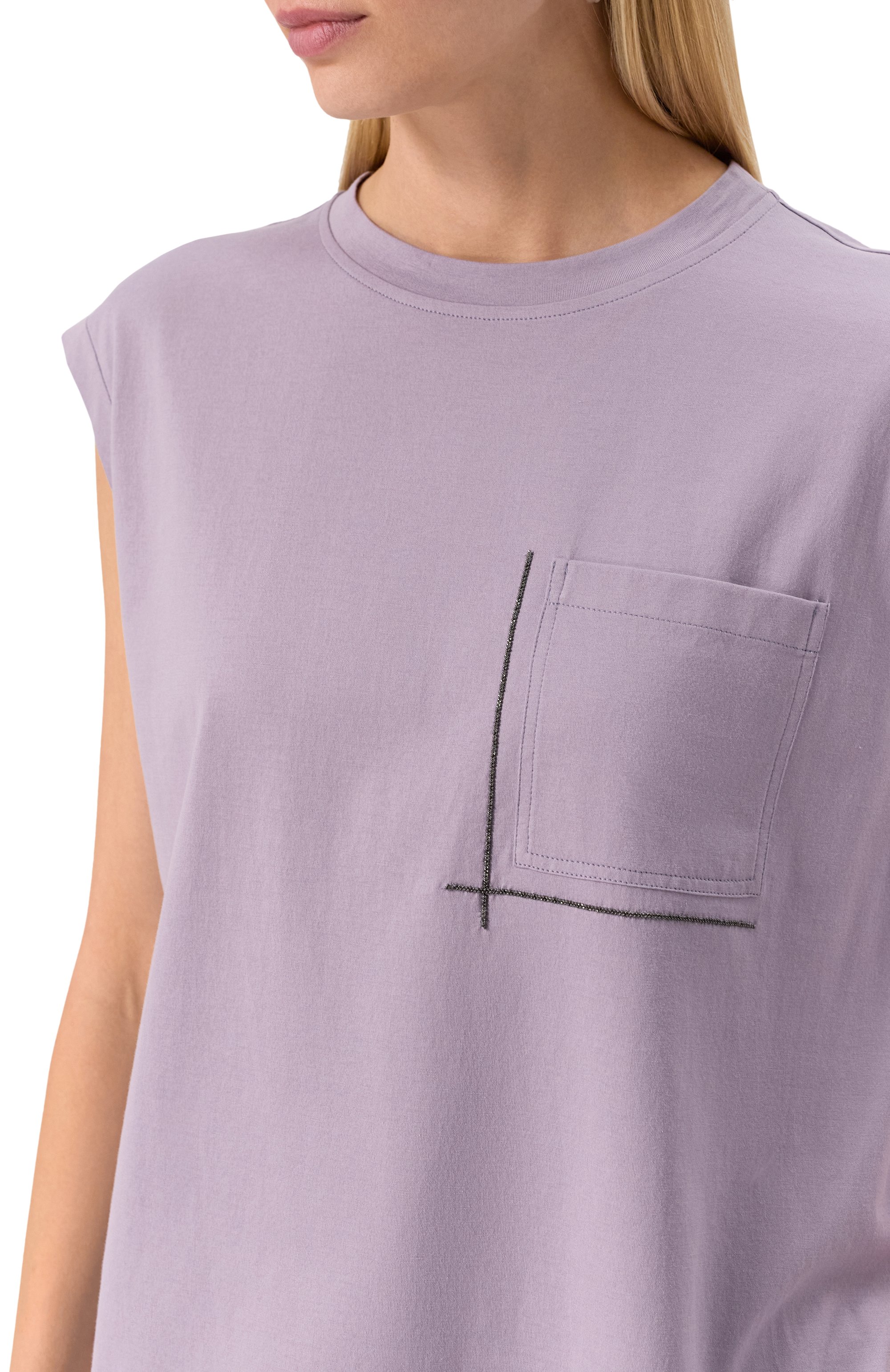 Хлопковая футболка BRUNELLO CUCINELLI, арт. M0T81HA830, фото 5