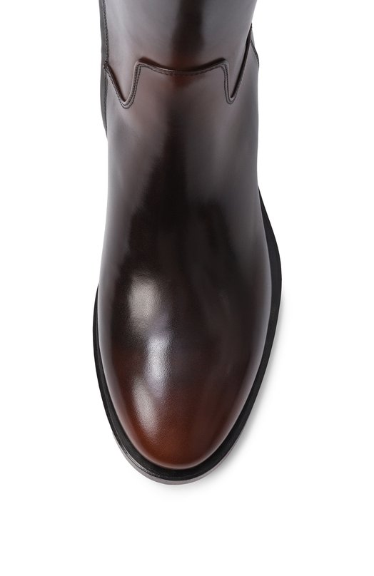 Кожаные сапоги Santoni WSHG71955BYTNHYT Коричневый  WSHG71955BYTNHYT Фото 6