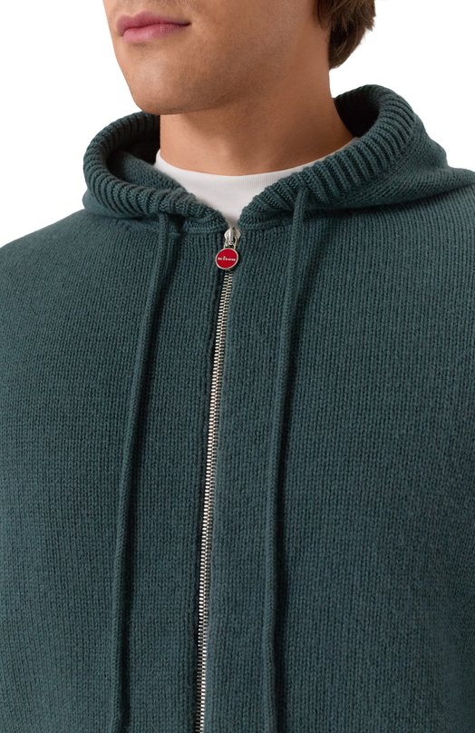 Кашемировый кардиган Kiton UMK0799A0061 Зелёный  UMK0799A0061 Фото 5