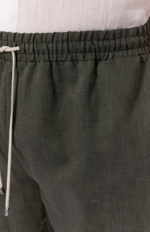 Шорты изо льна и хлопка Zimmerli 27100 Зелёный  27100 Фото 5