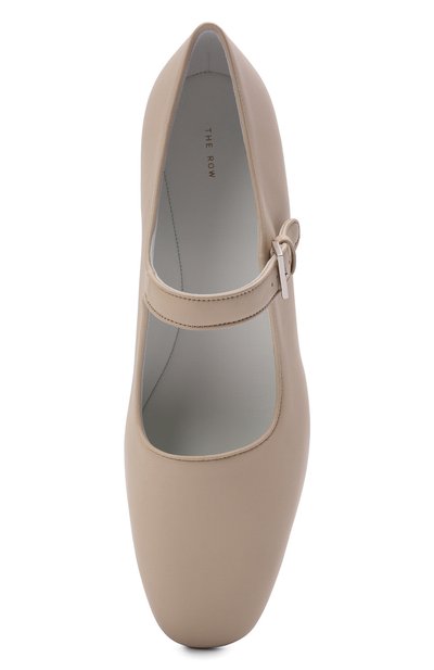 Кожаные балетки ava THE ROW светло-бежевого цвета по цене 83400 руб., арт. F1003-N61, фото 5 Кожаные балетки ava THE ROW, арт. F1003-N61, фото 5