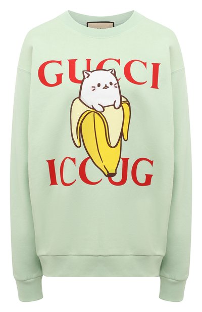 Женский хлопковый свитшот GUCCI, арт. 617964 XJDGS
