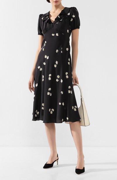 Шелковое платье MARC JACOBS (THE) черного цвета по цене 47650 руб., арт. V5000030, фото 2 Шелковое платье MARC JACOBS (THE), арт. V5000030, фото 2