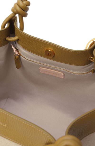 Сумка-тоут finn medium COCCINELLE бежевого цвета по цене 36750 руб., арт. E1 U06 11 02 01, фото 5 Сумка-тоут finn medium COCCINELLE, арт. E1 U06 11 02 01, фото 5