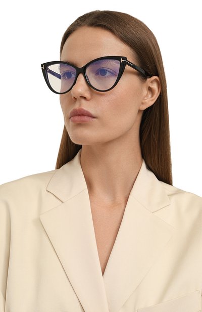 Оправа TOM FORD черного цвета по цене 41300 руб., арт. TF5843-B 001, фото 2 Оправа TOM FORD, арт. TF5843-B 001, фото 2