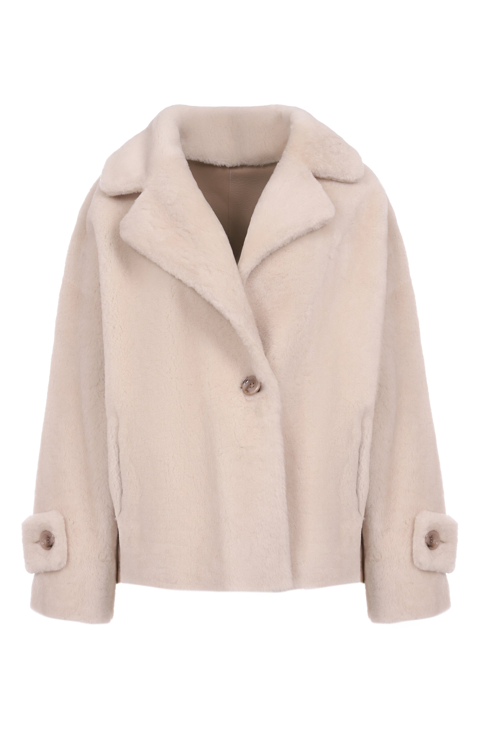 Двусторонняя дубленка из овчины MANZONI24, арт. 25M1295R-S21/48, фото 1