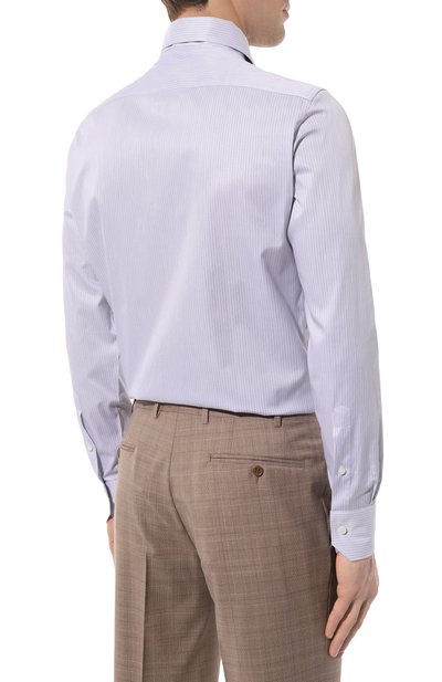 Хлопковая сорочка ZEGNA, арт. 701042A7/9MS0BA, фото 4