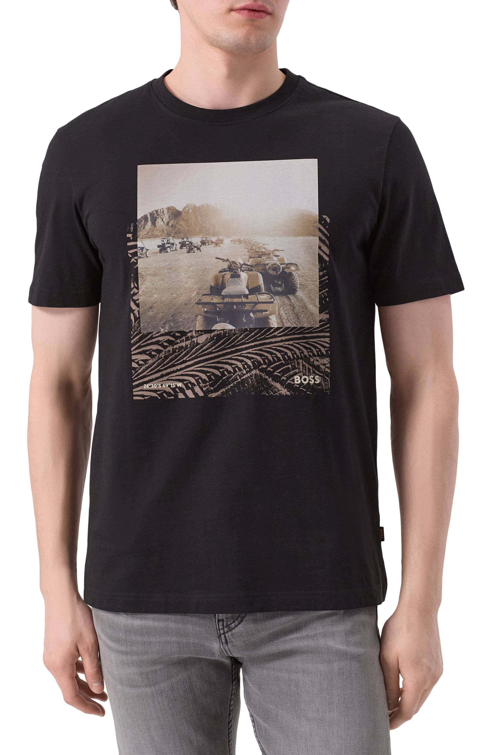 Хлопковая футболка BOSS ORANGE, арт. 50539187, фото 3