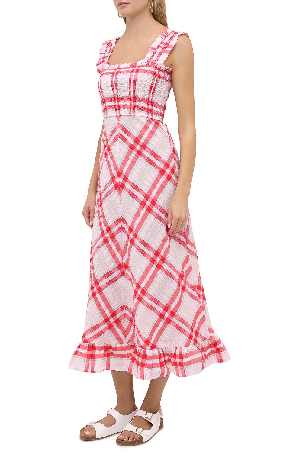 Хлопковое платье GANNI, арт. F5259, фото 3