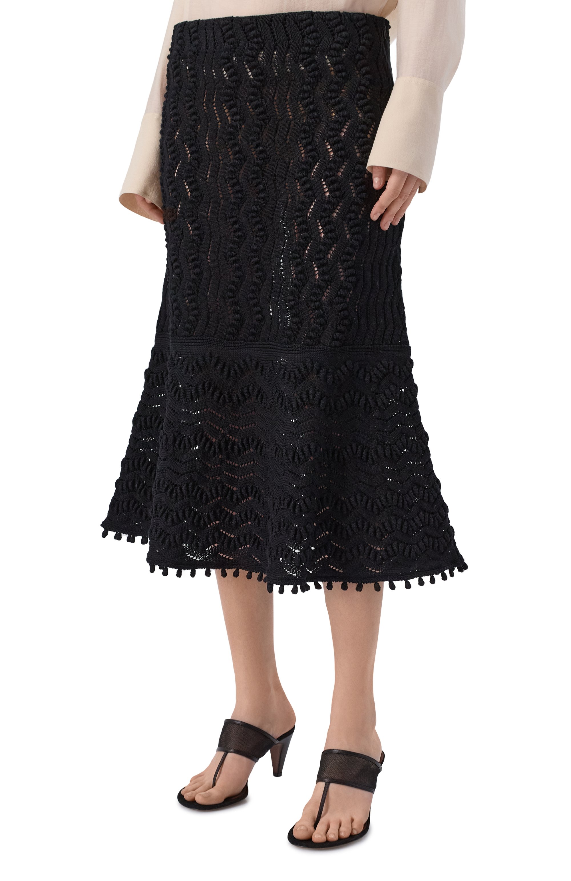 Хлопковая юбка JIL SANDER, арт. J02MA0371/J15476, фото 3