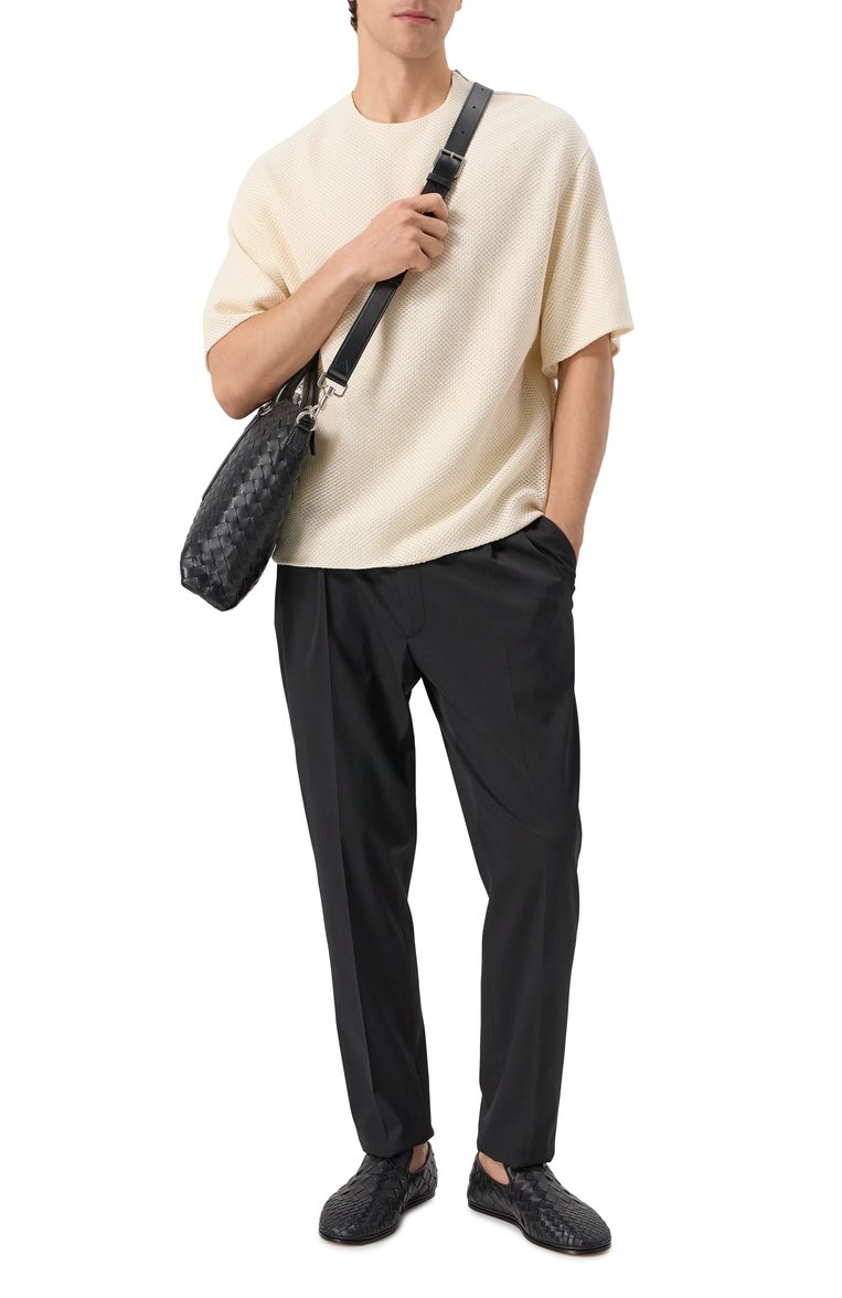Мужские кожаные слиперы sunday BOTTEGA VENETA черного цвета, арт. 819500/V55V0 | Фото 2 (Материал внутренний: Натуральная кожа; Нос: Не проставлено; Материал внешний: Натуральная кожа; Материал сплава: Проставлено; Стили: Кэжуэл)
