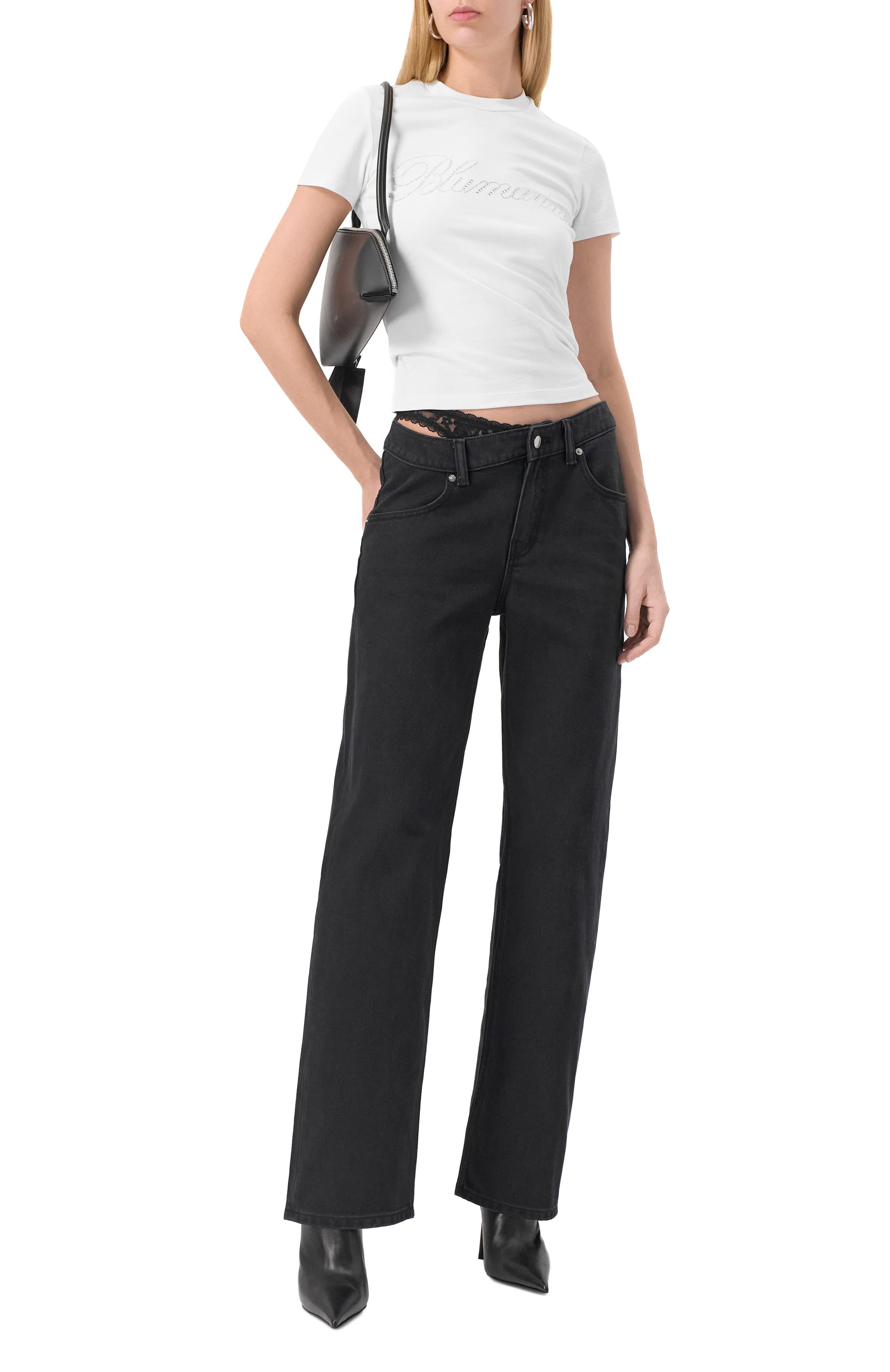 Хлопковая футболка BLUMARINE, арт. P522T082A, фото 2