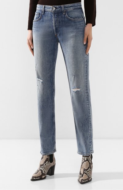 Джинсы RAG AND BONE синего цвета по цене 29350 руб., арт. WDD19F2532I9NS, фото 3 Джинсы RAG AND BONE, арт. WDD19F2532I9NS, фото 3