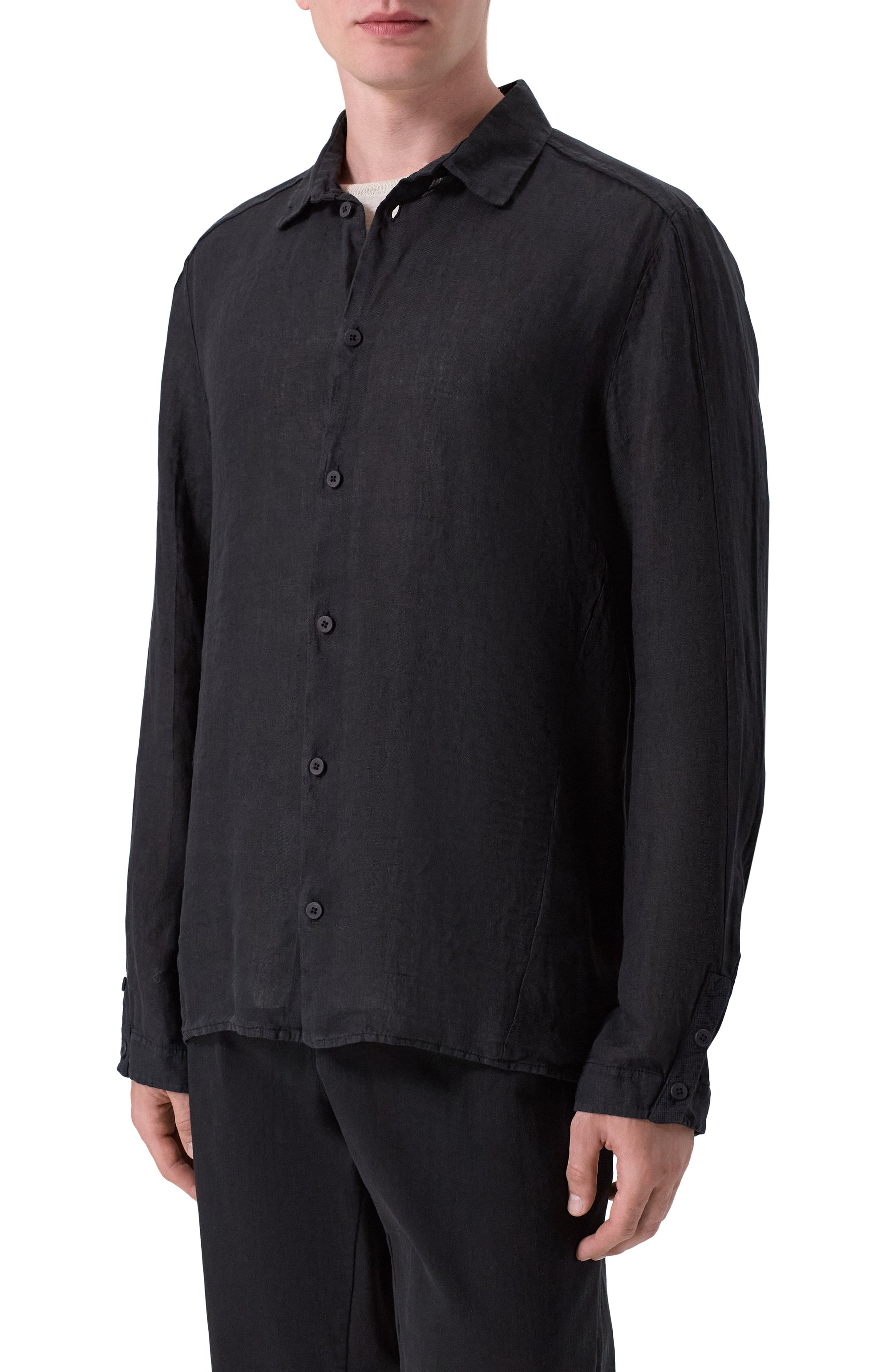 Льняная рубашка TRANSIT, арт. CFUTRCV310, фото 3