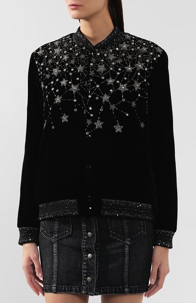 Бомбер из вискозы SAINT LAURENT, арт. 579965/Y525R, фото 3