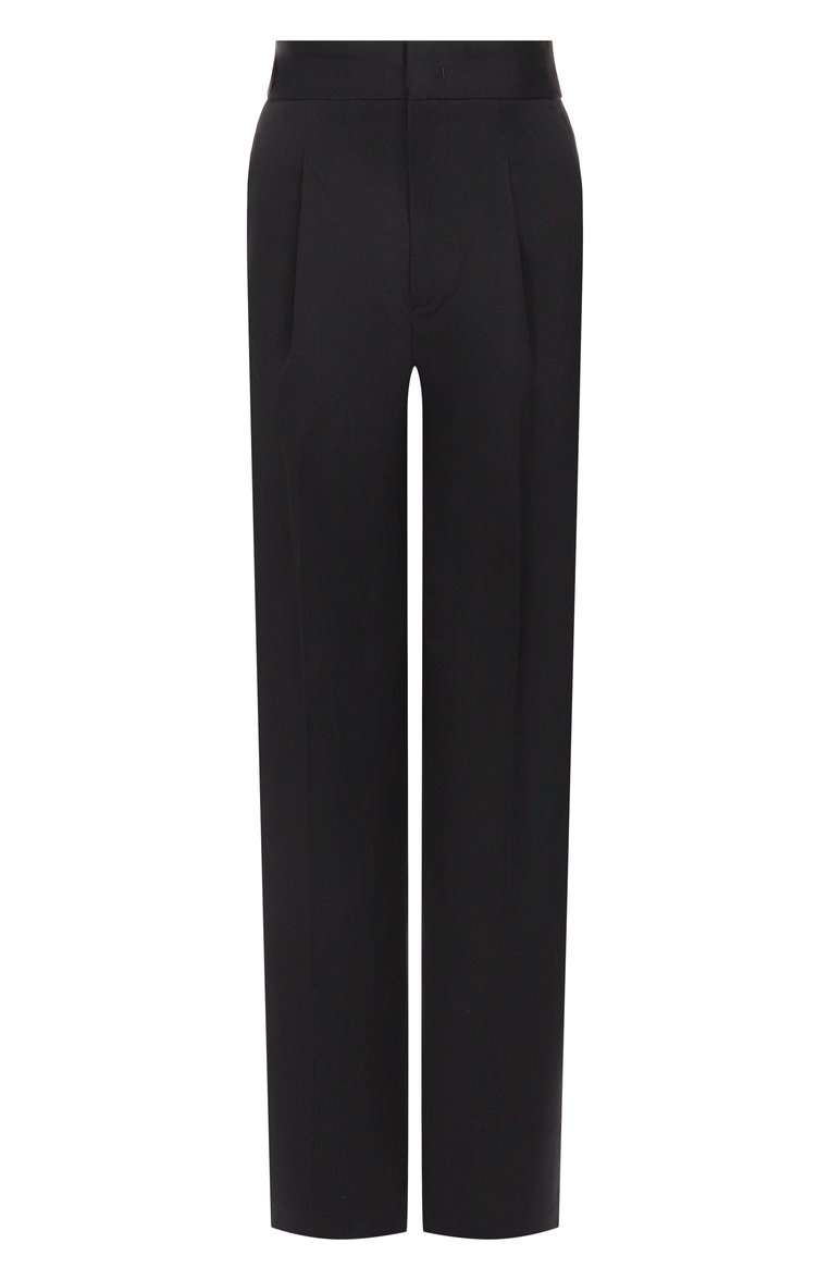 Же�нские хлопковые брюки MSGM черного цвета, арт. 3841MDP20/257138 | Фото 1 (Материал внешний: Хлопок; Женское Кросс-КТ: Брюки-одежда; Стили: Кэжуэл; Силуэт Ж (брюки и джинсы): Прямые; Длина (брюки, джинсы): Стандартные)