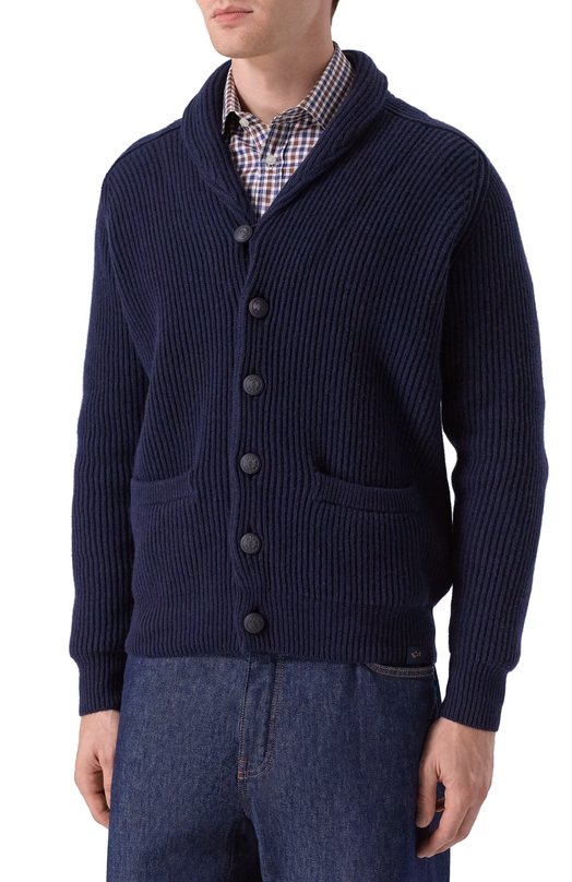 Шерстяной кардиган Paul&Shark 15311248 Синий  15311248 Фото 3