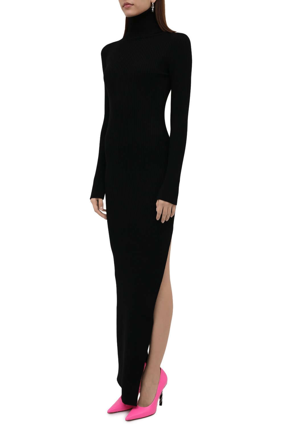 Шерстяное платье VETEMENTS черного цвета по цене 157000 руб., арт. WA52KN860B 2901/BLACK, фото 3 Шерстяное платье VETEMENTS, арт. WA52KN860B 2901/BLACK, фото 3