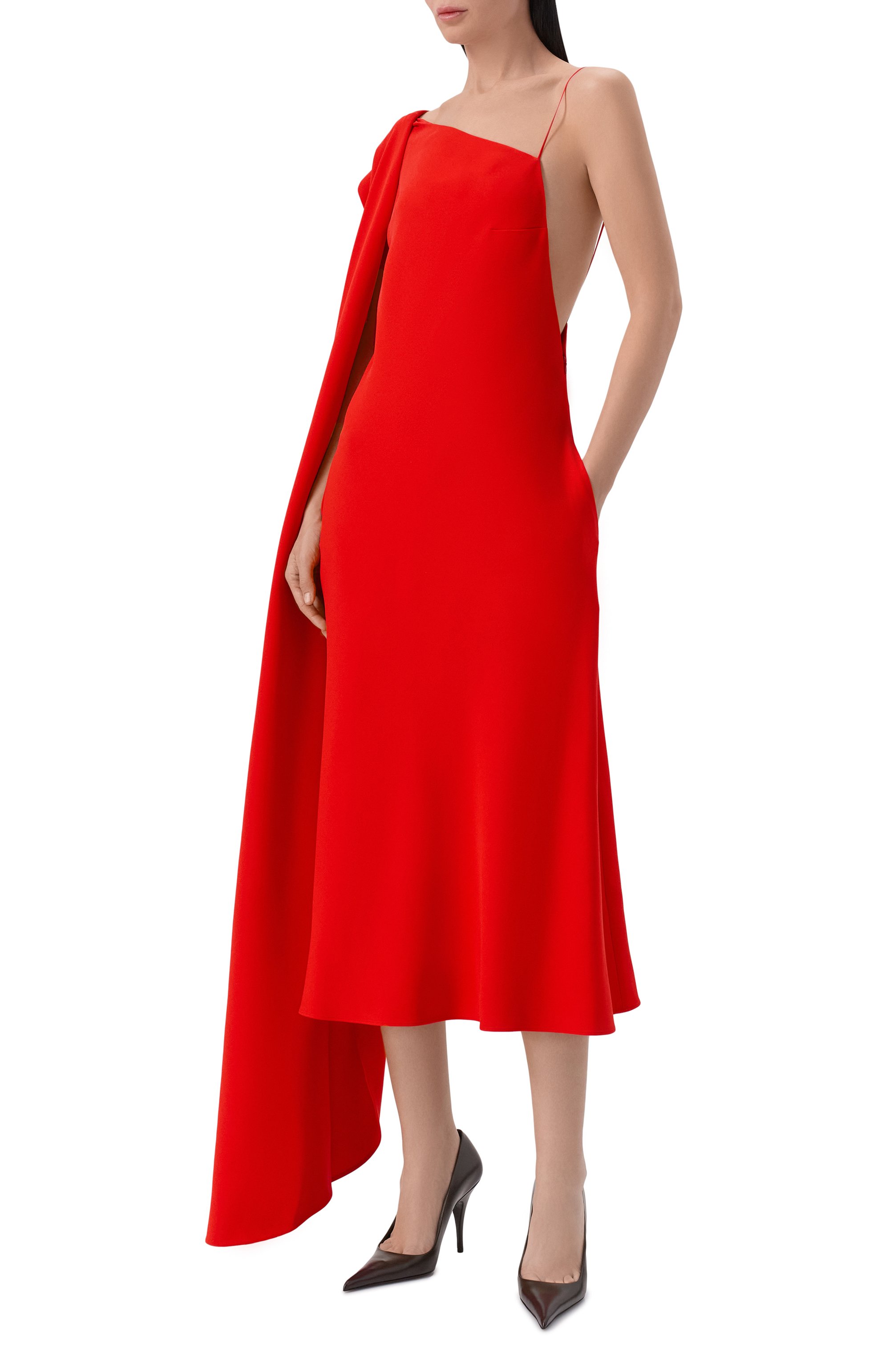 Платье из шелка и шерсти BALENCIAGA, арт. 872272/TUT55, фото 2