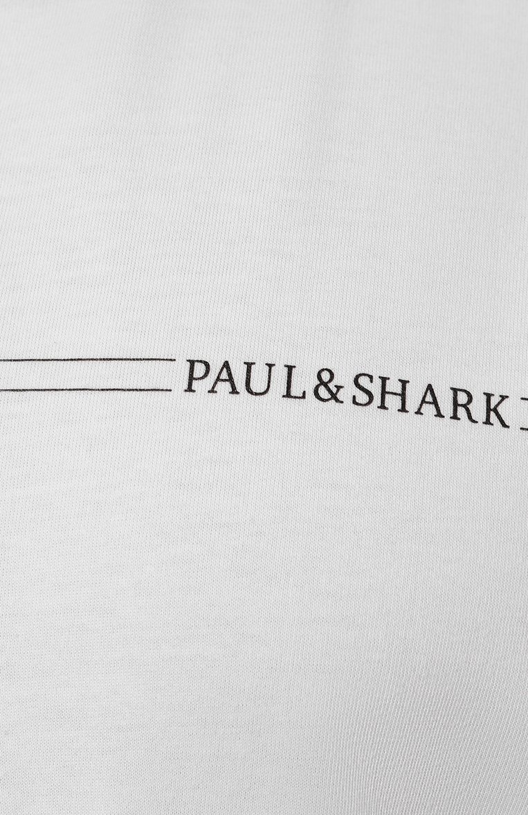 Мужская хлопковая футболка PAUL&SHARK белого цвета, арт. 14311651/3XL | Фото 5 (Длина (для топов): Удлиненные; Материал внешний: Хлопок; Рукава: Короткие; Стили: Кэжуэл; Принт: Без принта; Кросс-КТ: Джерси; Мужское Кросс-КТ: Футболка-одежда; Автоматизация состава: Проставлено; Автоматизация ТО: Проставлено)