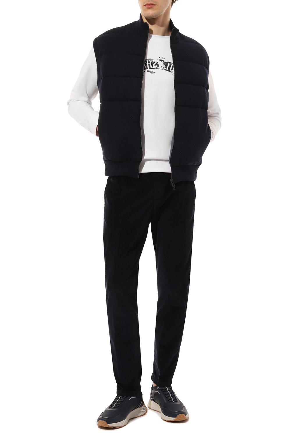 Утепленный жилет PAUL&SHARK темно-синего цвета по цене 49950 руб., арт. 14311242, фото 2 Утепленный жилет PAUL&SHARK, арт. 14311242, фото 2