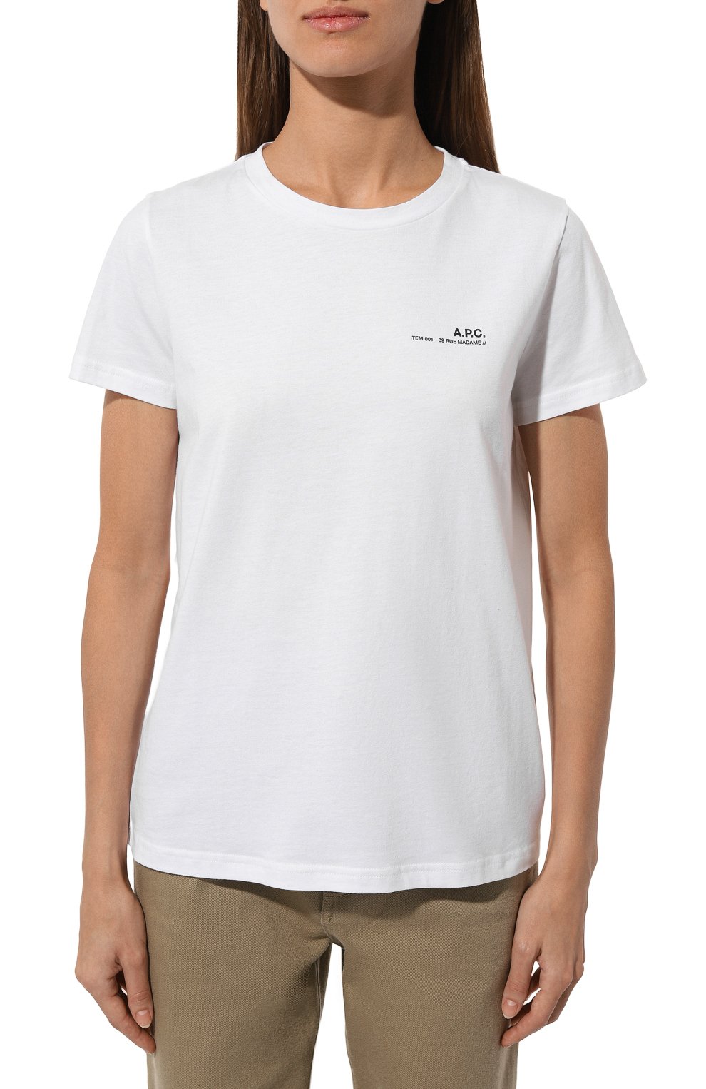 Хлопковая футболка A.P.C., арт. C0FBTF26012AAB, фото 3
