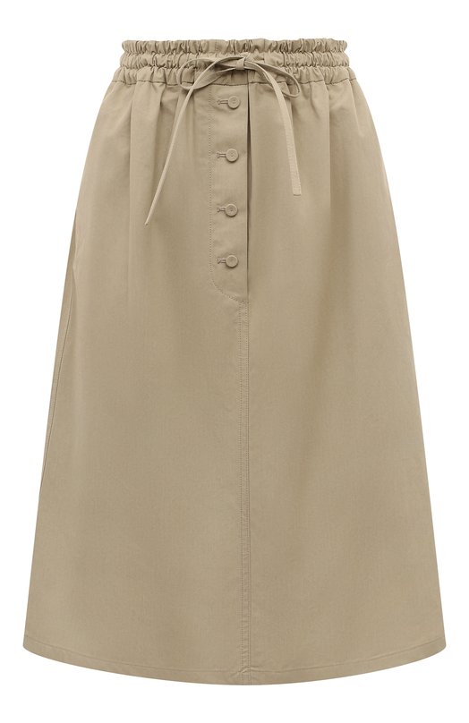 

Хлопковая юбка Jil Sander, Бежевый