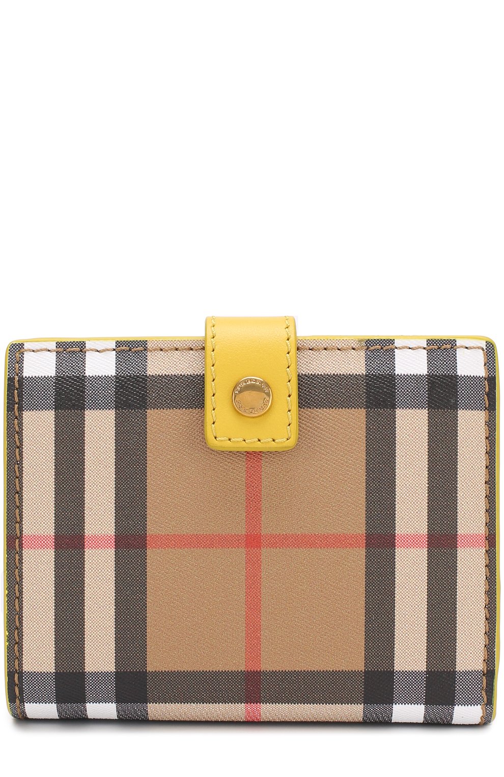 Кожаный кошелек в клетку с клапаном BURBERRY, арт. 4073434, фото 1