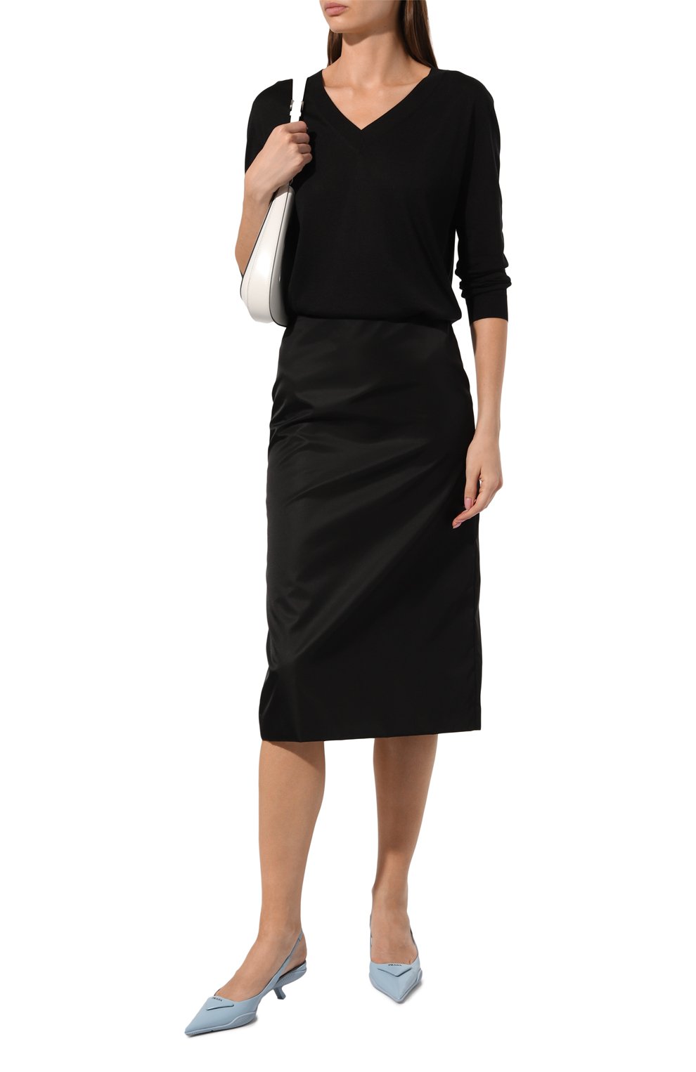 Шелковый пуловер PRADA, арт. P24H1N-XIX-F0002-211, фото 2