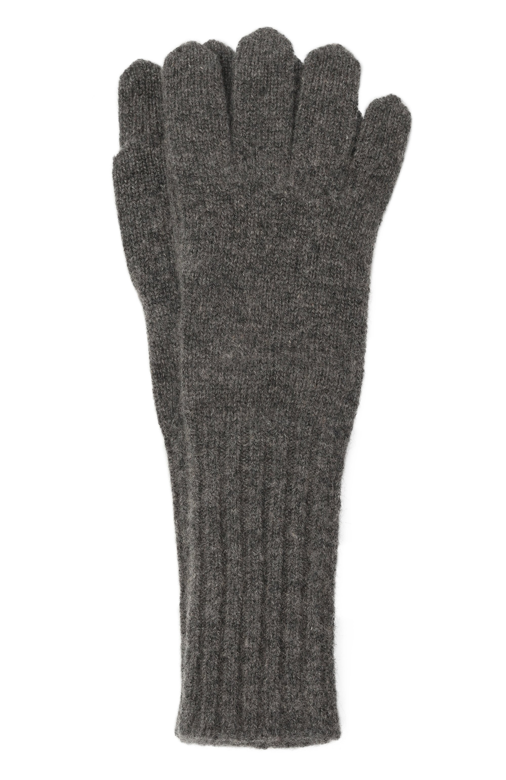 Кашемировые перчатки TEGIN темно-серого цвета по цене 15800 руб., арт. 5236-9921, фото 1 Кашемировые перчатки TEGIN, арт. 5236-9921, фото 1
