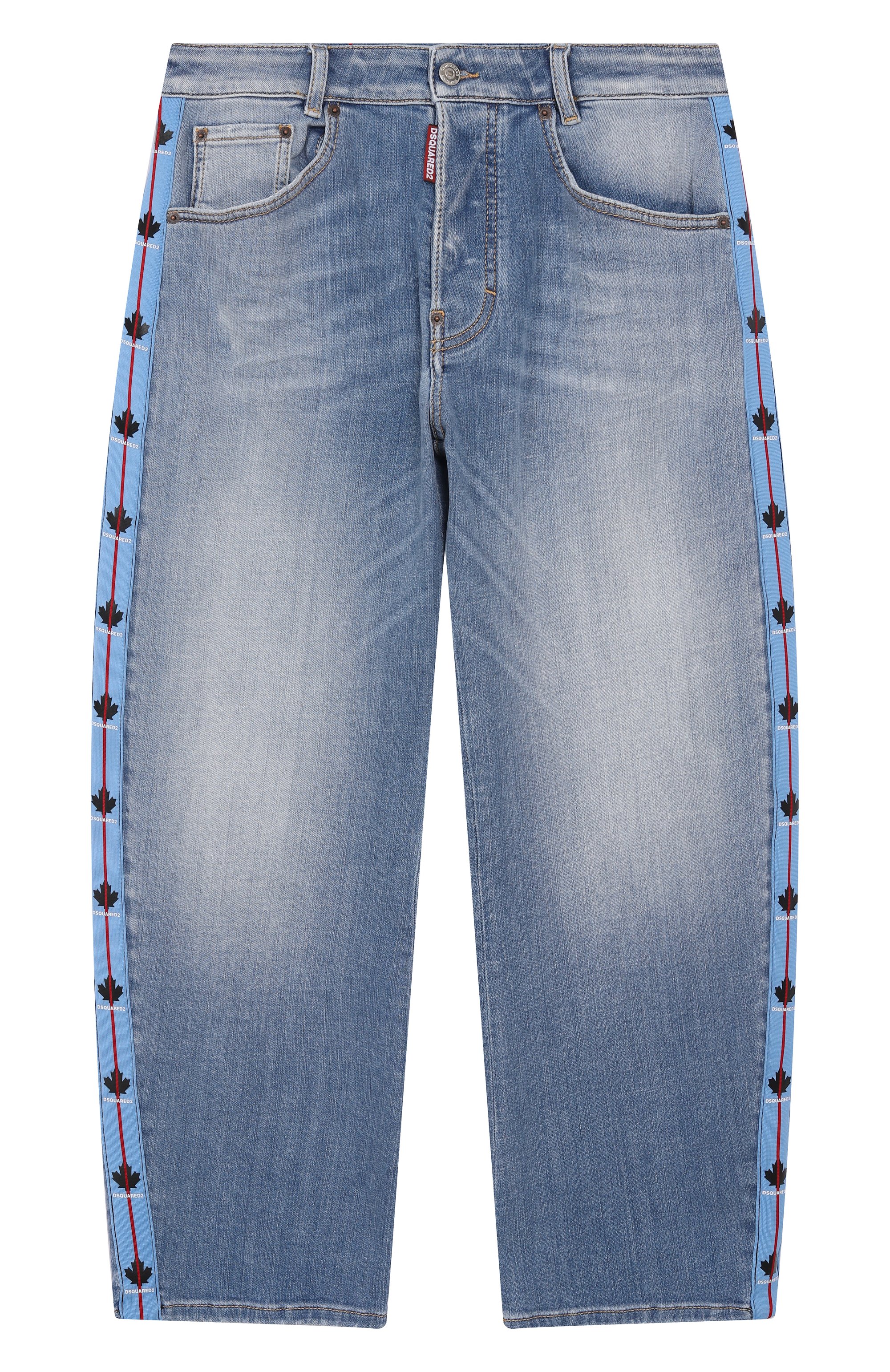 Джинсы DSQUARED2 голубого цвета по цене 48800 руб., арт. DQ2820/D0AC1, фото 1 Джинсы DSQUARED2, арт. DQ2820/D0AC1, фото 1