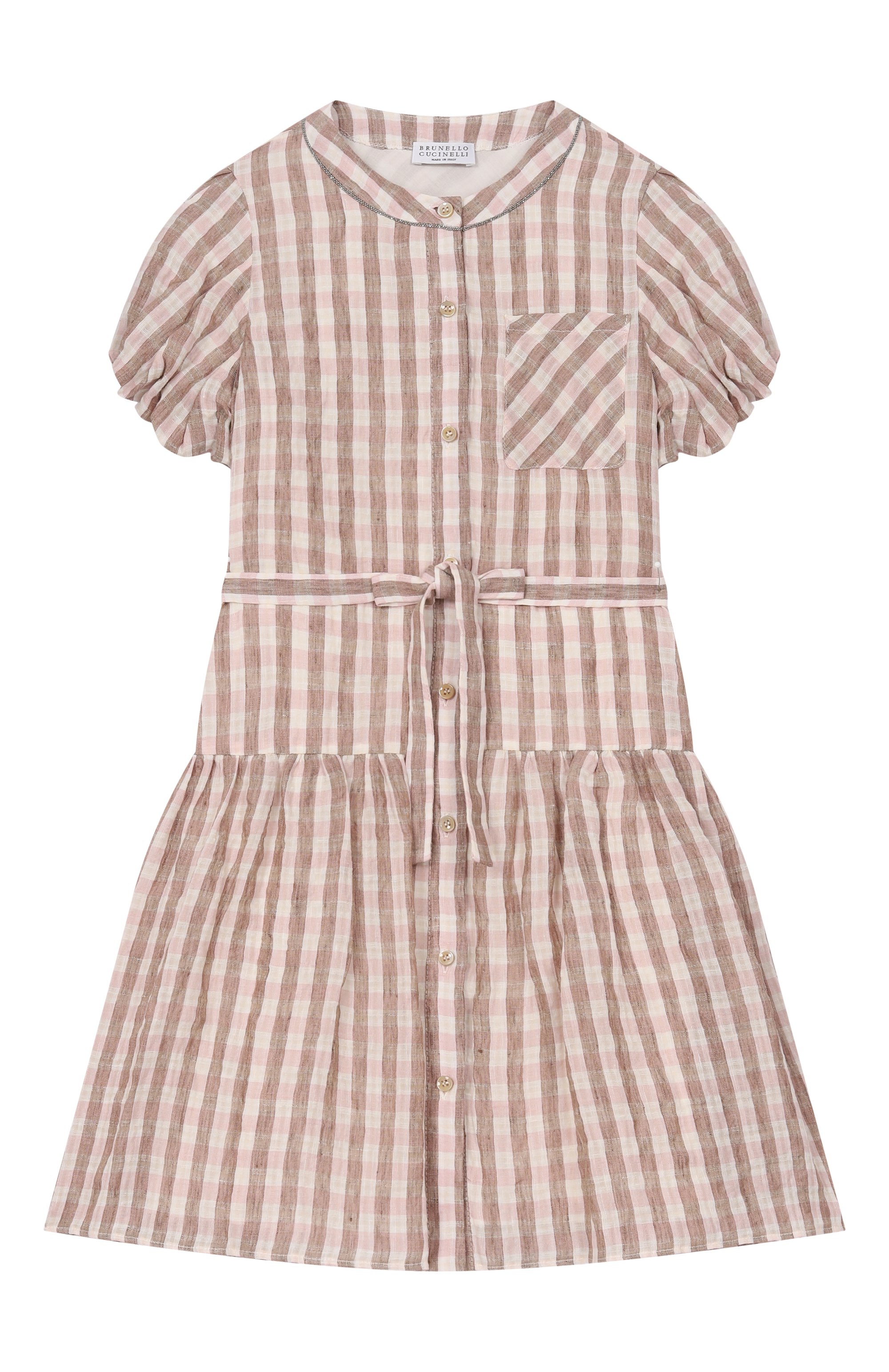 Льняное платье BRUNELLO CUCINELLI, арт. BH742A326B, фото 1