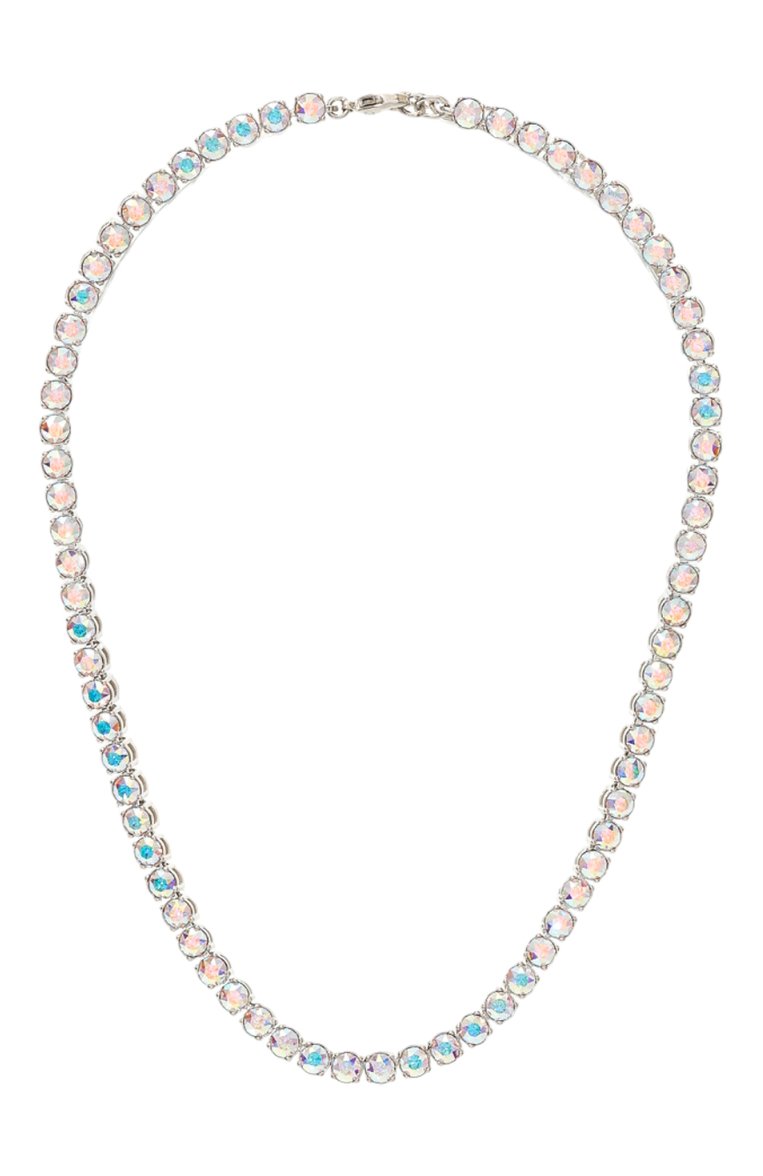 Женское колье AMINA MUADDI разноцветного цвета, арт. TENNIS NECKLACE | Фото 1 (Региональные ограничения белый список (Axapta Mercury): Не проставлено; Нос: Не проставлено; Материал: Металл)