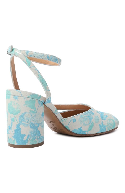 Замшевые туфли Tabi Maison Margiela S58WP0280/P7658 Голубой  S58WP0280/P7658 Фото 5
