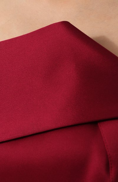 Платье-бюстье с оборками ROLAND MOURET бордового цвета по цене 384000 руб., арт. PW17/S0007/F6377, фото 5 Платье-бюстье с оборками ROLAND MOURET, арт. PW17/S0007/F6377, фото 5