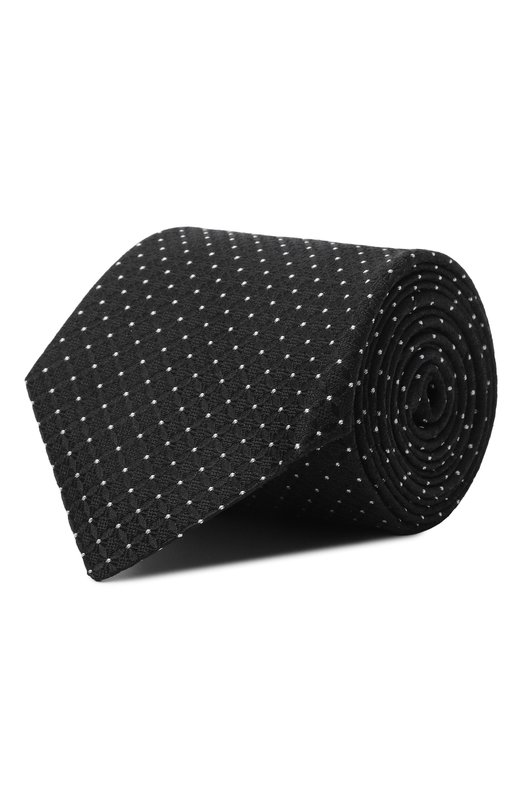 Шелковый галстук Canali 18/HJ04525 Чёрный 18/HJ04525