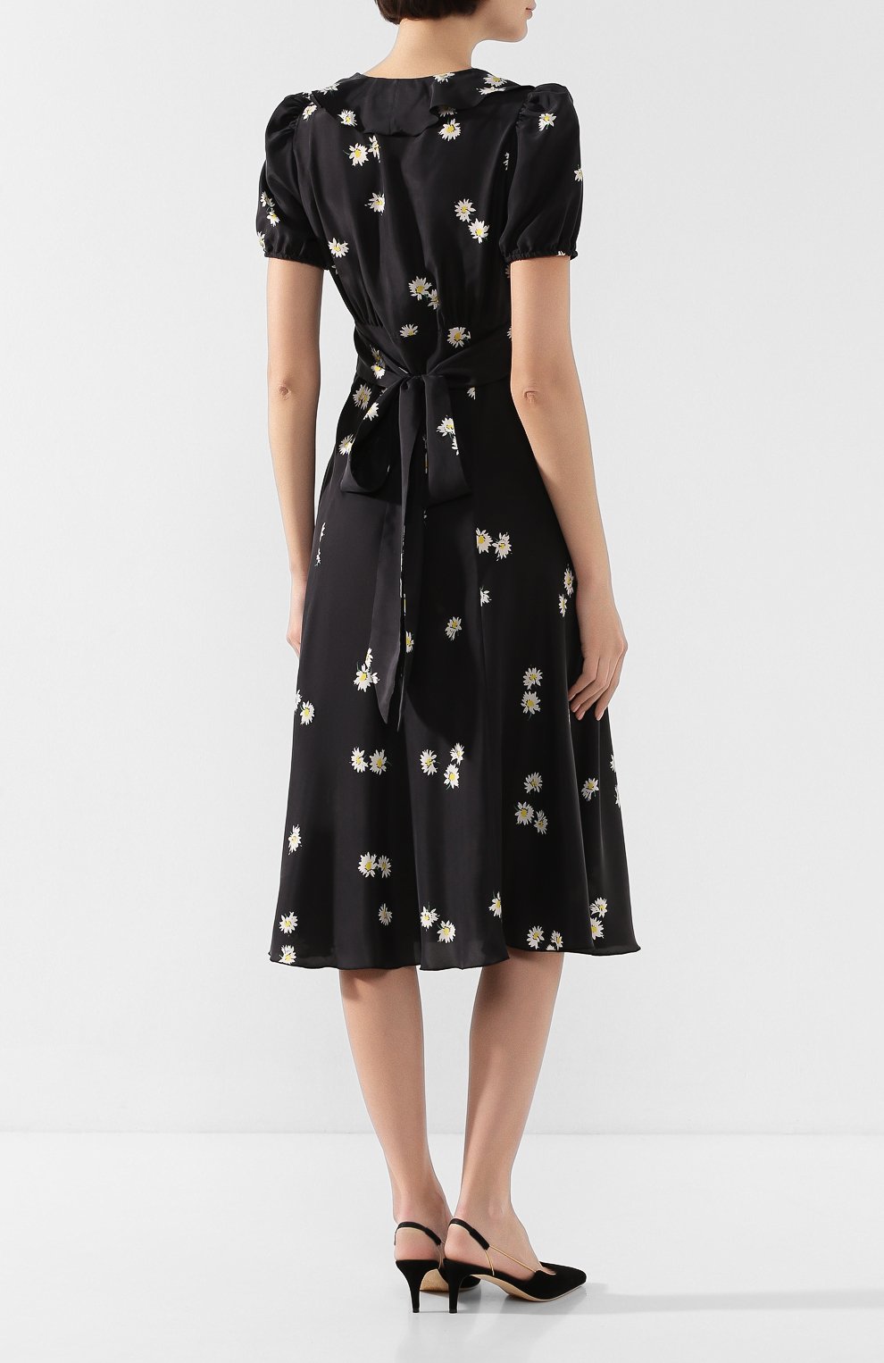 Шелковое платье MARC JACOBS (THE) черного цвета по цене 47650 руб., арт. V5000030, фото 4 Шелковое платье MARC JACOBS (THE), арт. V5000030, фото 4