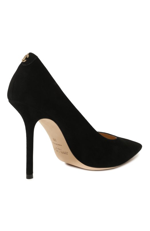 Замшевые туфли Love 100 Jimmy Choo L0VE 100/BWJ Чёрный  L0VE 100/BWJ Фото 5