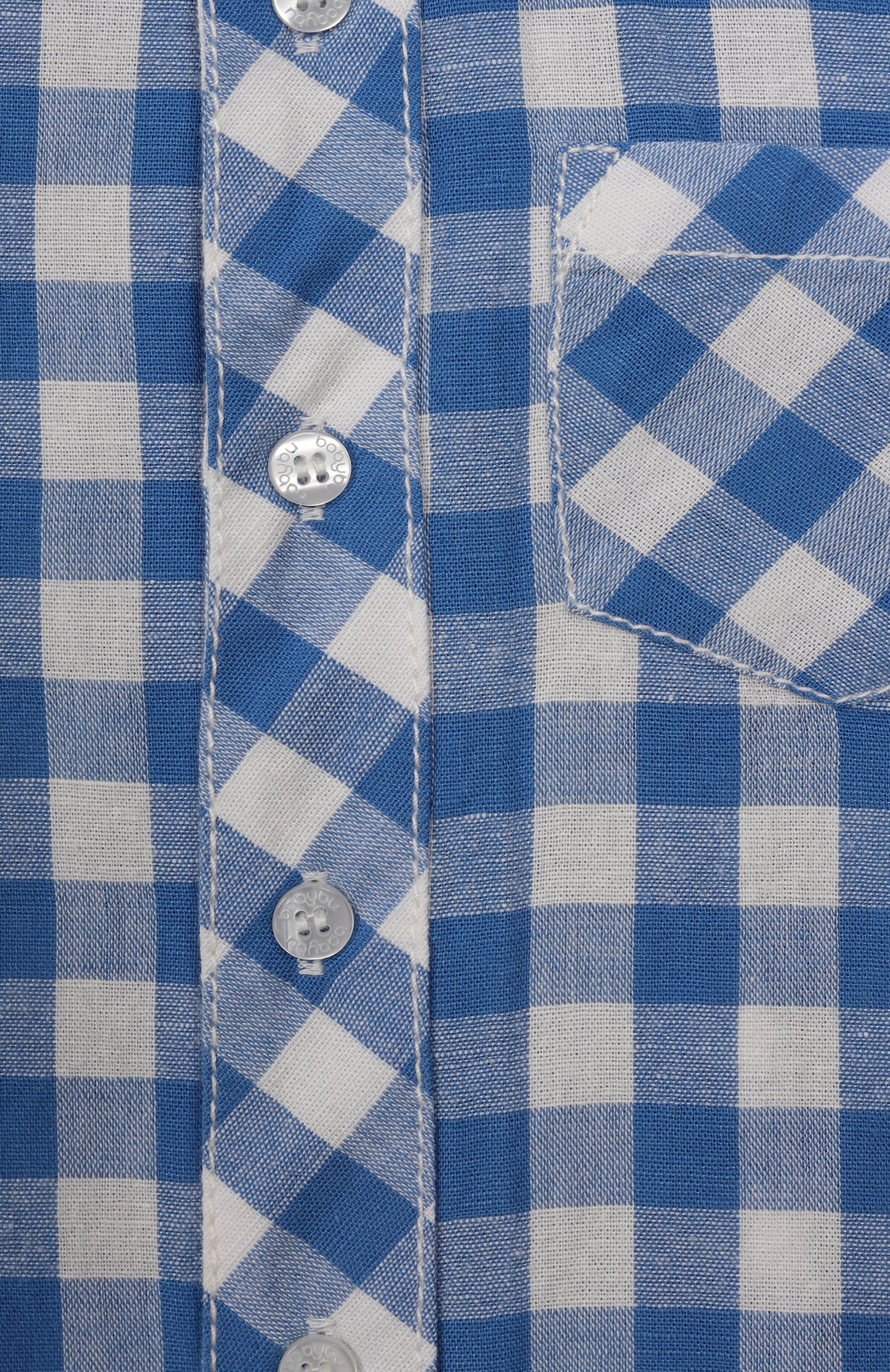 Рубашка из хлопка и льна BABYBU, арт. BI-B1026S235, фото 3