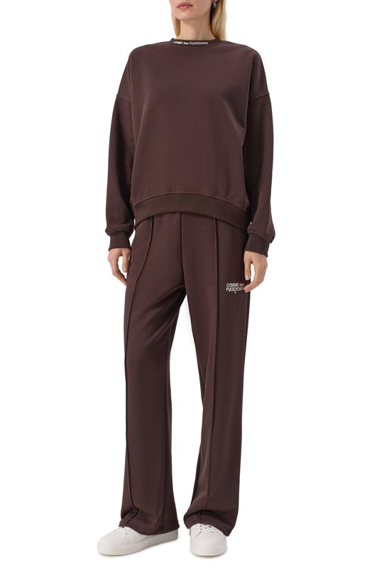 Хлопковый свитшот Comme des Fuckdown CFABW01370 Коричневый  CFABW01370 Фото 2