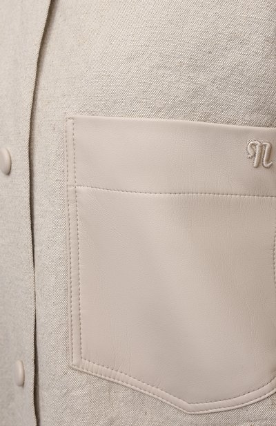 Рубашка изо льна и хлопка NANUSHKA, арт. REIGN_ST0NE_LINEN CANVAS, фото 5