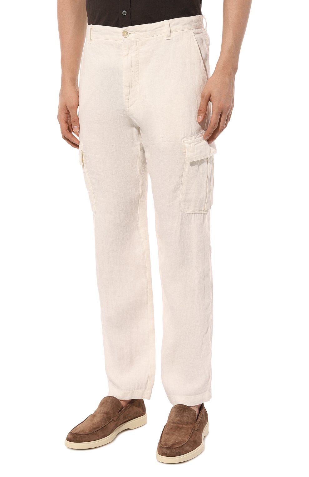 Льняные брюки-карго 120% LINO, арт. 31ALIM29DX/000D943/000, фото 3
