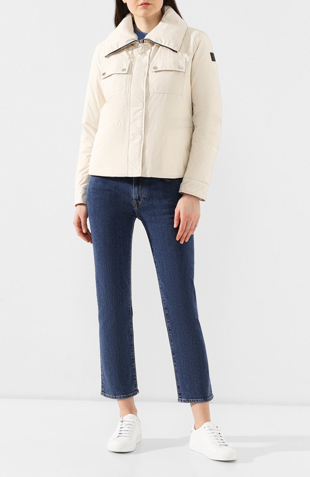 Пуховая куртка BELSTAFF светло-серого цвета по цене 42600 руб., арт. 72050499/C50N0518, фото 2 Пуховая куртка BELSTAFF, арт. 72050499/C50N0518, фото 2