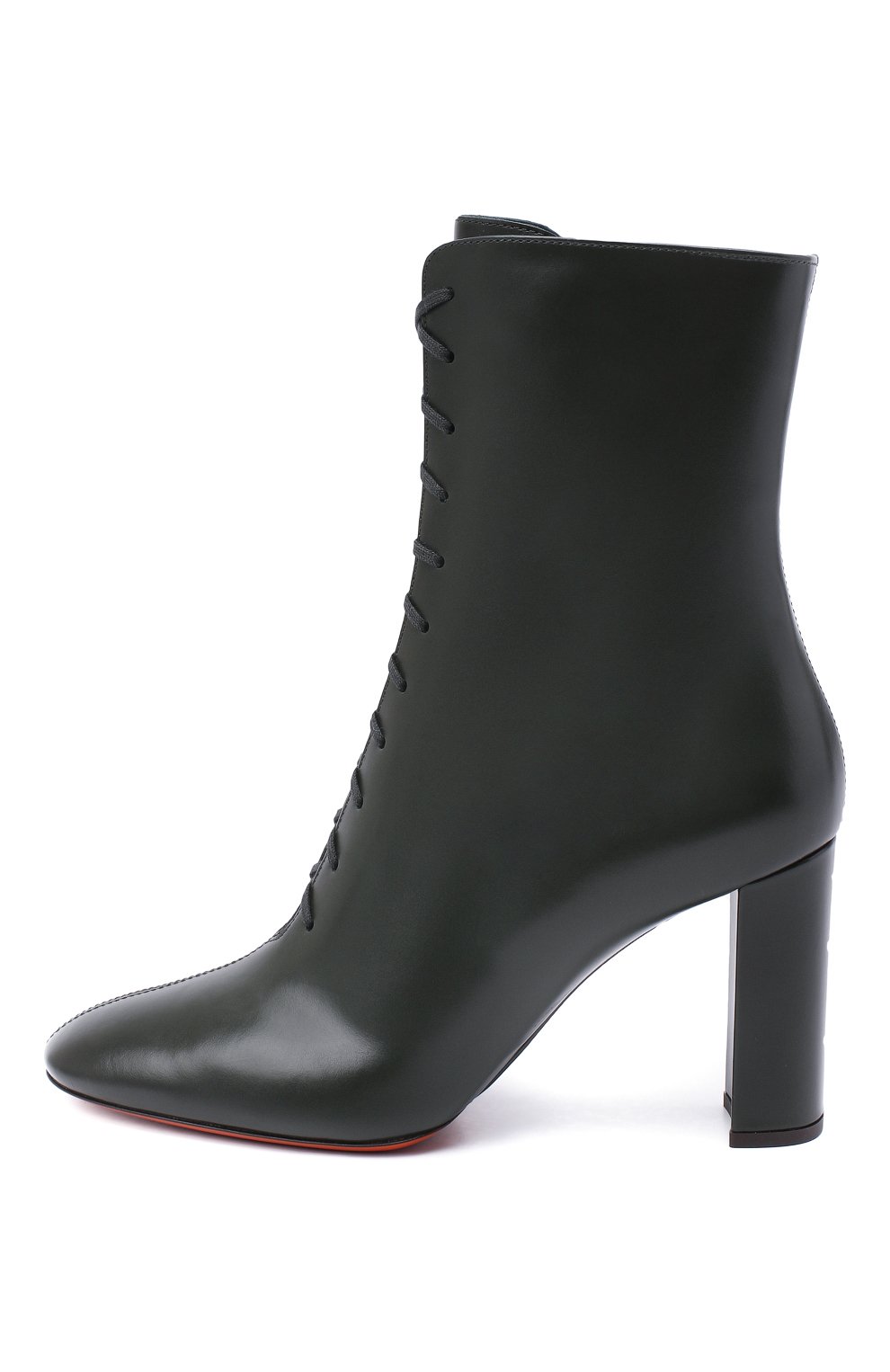 Кожаные ботильоны SANTONI темно-зеленого цвета по цене 104000 руб., арт. WTLE58964HA2NILKV80, фото 3 Кожаные ботильоны SANTONI, арт. WTLE58964HA2NILKV80, фото 3