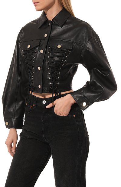 Кожаная куртка PINKO, арт. 100840-A0QY, фото 3