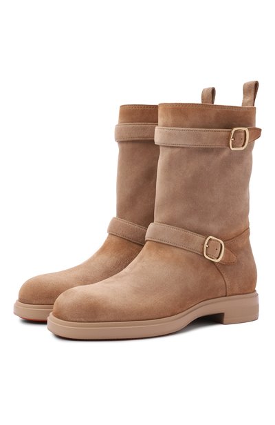 Женские замшевые полусапоги easy SANTONI, арт. WTYG72447PKVNHSY